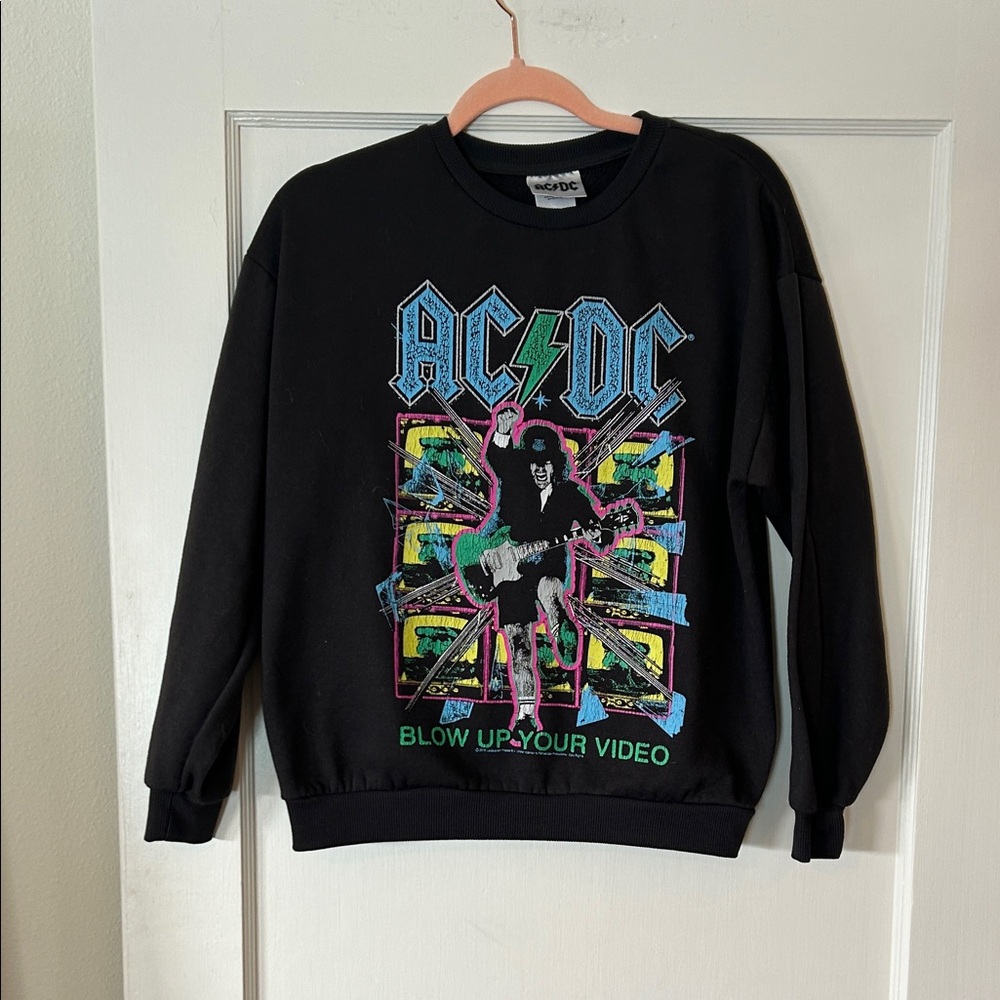 AC/DC Black and Pink Sweatshirt
